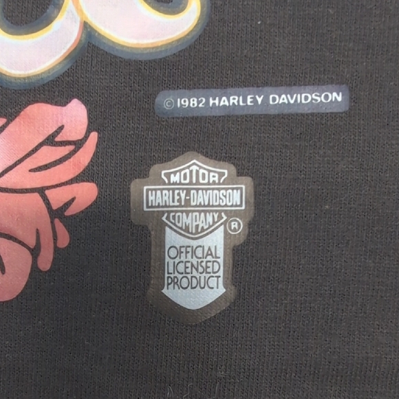 VTG 1982 Harley-Davidson Harley Honey T-Shirt Small Ched Anvil USA Single Stitch - Picture 4 of 8